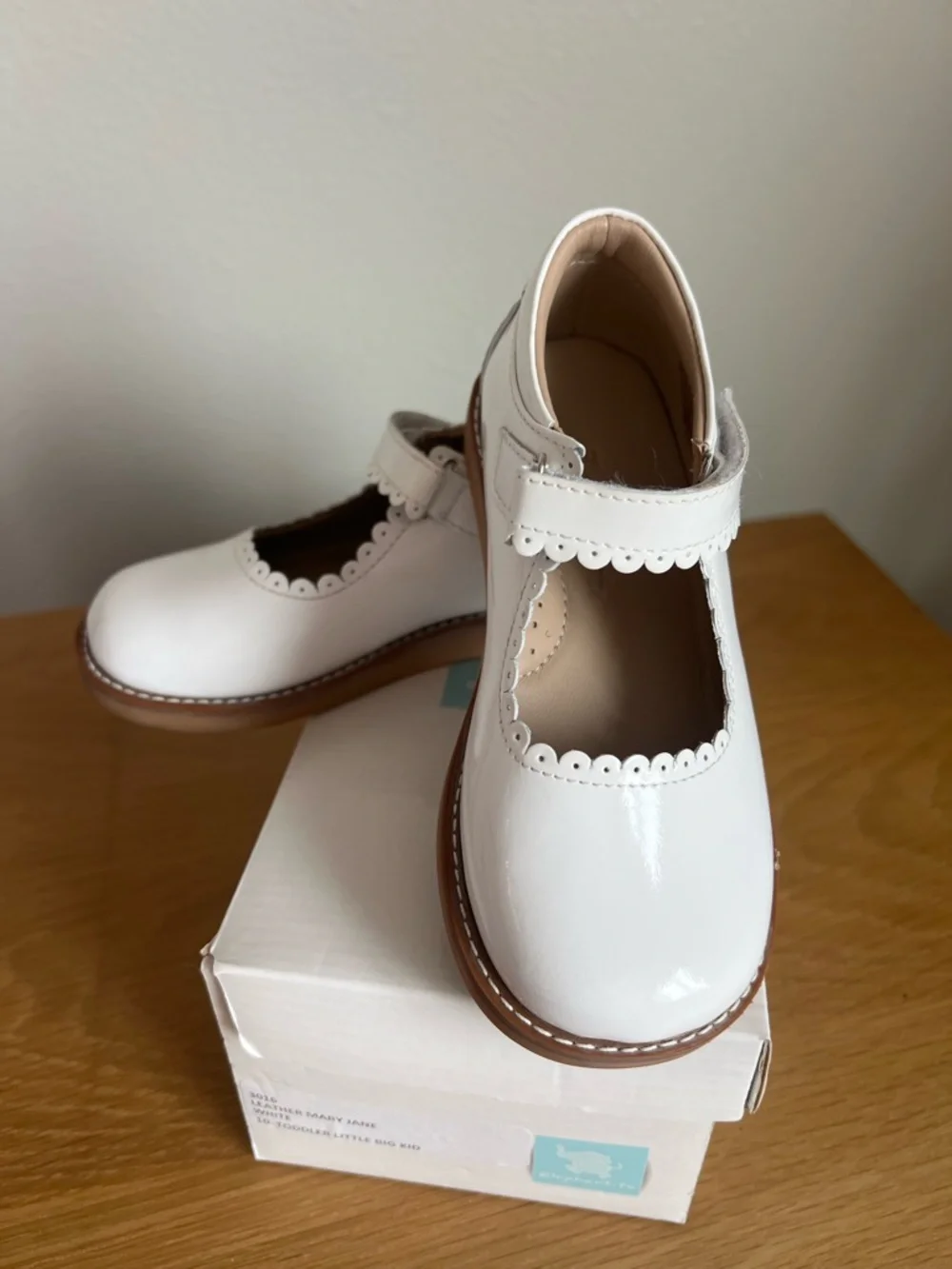 Elephantito Leather Mary Jane Girls Shoes White Size 10